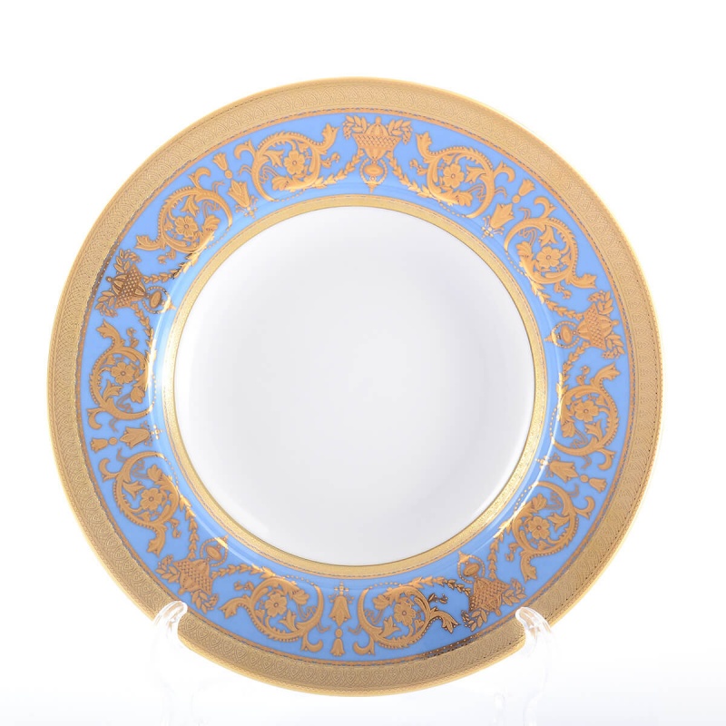 Набор тарелок глубоких Falkenporzellan «Imperial Blue Gold» 23 см