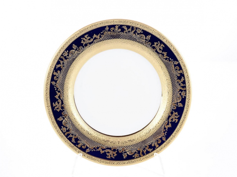 Набор тарелок Falkenporzellan «Constanza Cobalt Gold» 17 см