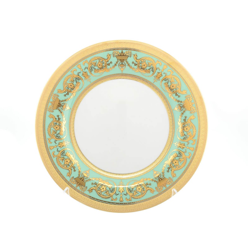 Набор тарелок Falkenporzellan «Imperia Seladon Gold» 27 см