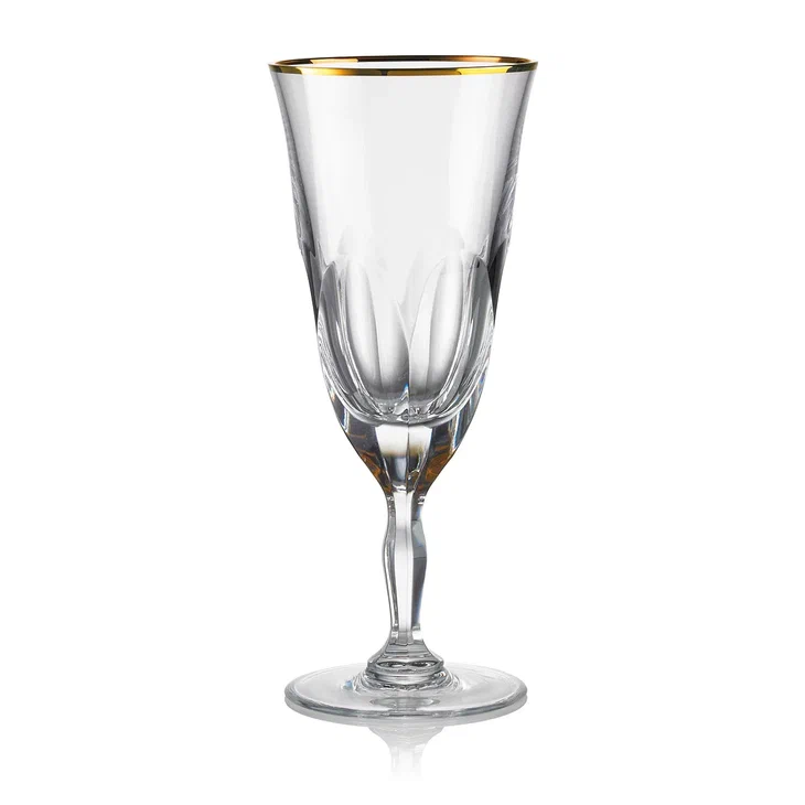 Набор бокалов для шампанского 210 мл «Aulide Gold»